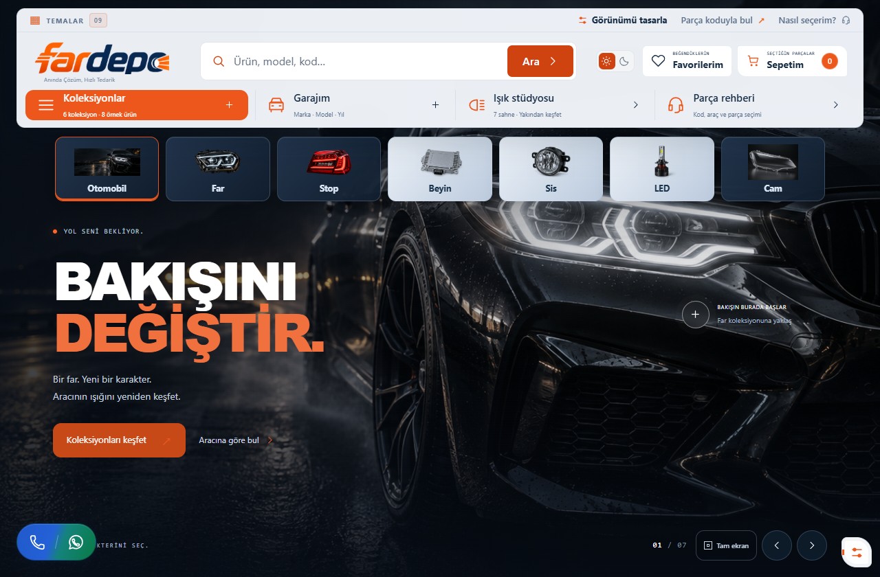 Sinematik sayfasının ekran önizlemesi